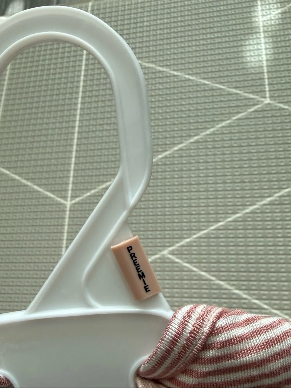 Carters|Baby girl Blush Muted Pink Ditsy Rainbow & striped neural sleep pajamas•